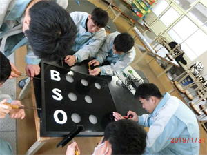 ＢＳＯカウント表示板の最終組立
