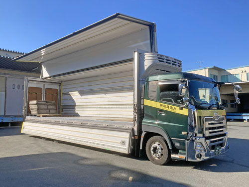 増屯冷蔵低床ウイング車 ジョルダー付